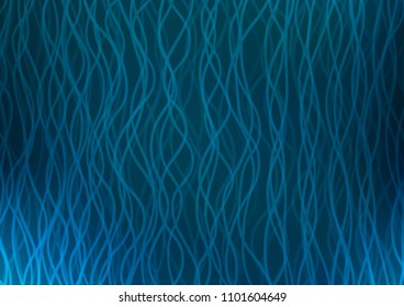 Dark BLUE vector template with bent ribbons. A completely new color illustration in marble style. The elegant pattern for brand book.