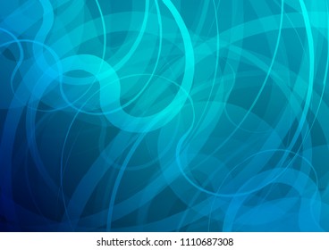 Dark BLUE vector template with bent lines. Colorful illustration in abstract marble style with gradient. Marble design for your web site.