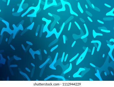 Dark BLUE vector template with bent ribbons. An elegant bright illustration with gradient. Marble design for your web site.