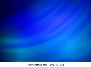Dark BLUE vector template with bent lines. Glitter abstract illustration with wry lines. Brand new design for your ads, poster, banner.