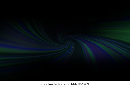 Dark BLUE vector template with bent lines. Creative illustration in halftone style with gradient. Elegant pattern for a brand book.