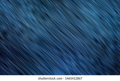 Dark BLUE vector template with bent lines. Creative geometric illustration in marble style with gradient. The elegant pattern for brand book.