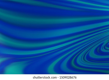 Dark BLUE vector template with bent lines. An elegant bright illustration with gradient. The template for cell phone backgrounds.