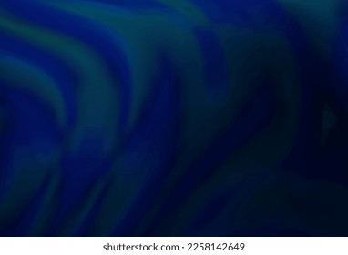 Dark BLUE vector template with bent lines. A completely new color illustration in marble style. A completely new template for your business design.
