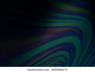 Dark BLUE vector template with bent ribbons. An elegant bright illustration with gradient. A completely new marble design for your business.