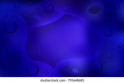 Dark BLUE vector template with bent ribbons. Shining crooked illustration in memphis style. New composition for your brand book.