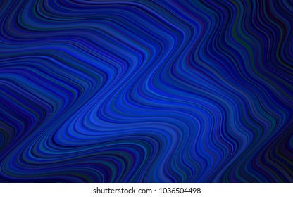 Dark BLUE vector template with bubble shapes. A completely new color illustration in memphis style. A completely new template for your business design.