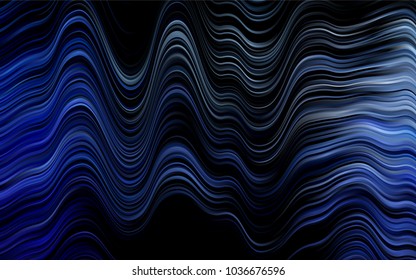 Dark BLUE vector template with bubble shapes. Creative illustration in halftone marble style with gradient. The best blurred design for your business.