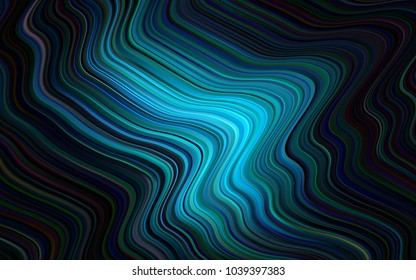 Dark BLUE vector template with bubble shapes. Colorful illustration in abstract memphis style with gradient. Pattern for your business design.