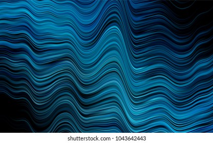 Dark BLUE vector template with bubble shapes. Geometric illustration in marble style with gradient.  Textured wave pattern for backgrounds.