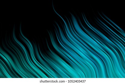 Dark BLUE vector template with bubble shapes. Colorful abstract illustration with gradient lines. New composition for your brand book.