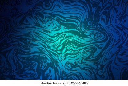 Dark BLUE vector template with bubble shapes. An elegant bright illustration with gradient. The best blurred design for your business.