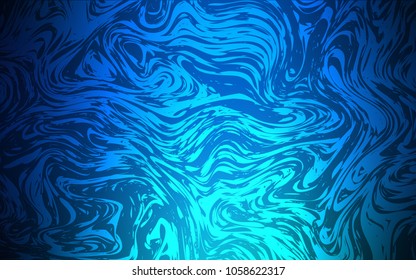 Dark BLUE vector template with bubble shapes. A completely new color illustration in marble style. A completely new template for your business design.