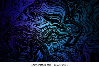 Dark BLUE vector template with bubble shapes. Brand-new colored illustration in marble style with gradient. A completely new template for your business design.