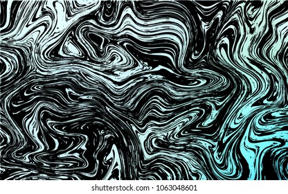 Dark BLUE vector template with bubble shapes. Modern gradient abstract illustration with bandy lines. A completely new template for your business design.