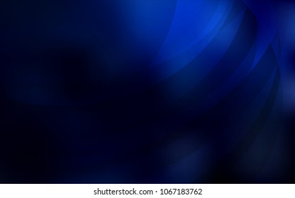 Dark BLUE vector template with bubble shapes. Shining crooked illustration in marble style. A new texture for your  ad, booklets, leaflets.