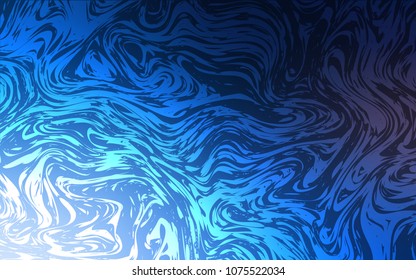 Dark BLUE vector template with bubble shapes. Shining illustration, which consist of blurred lines, circles. The best blurred design for your business.