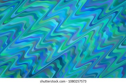 Dark BLUE vector template with bubble shapes. A vague circumflex abstract illustration with gradient. A completely new marble design for your business.