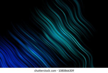 Dark BLUE vector template with bubble shapes. Colorful illustration in abstract marble style with gradient. A new texture for your  ad, booklets, leaflets.