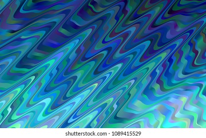 Dark BLUE vector template with bubble shapes. Colorful illustration in abstract marble style with gradient. A new texture for your  ad, booklets, leaflets.