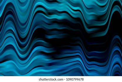 Dark BLUE vector template with bubble shapes. Geometric illustration in marble style with gradient.  Marble style for your business design.