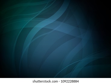 Dark BLUE vector template with bubble shapes. Colorful abstract illustration with gradient lines. A new texture for your  ad, booklets, leaflets.