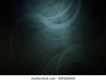 Dark BLUE vector template with bubble shapes. Geometric illustration in marble style with gradient.  Textured wave pattern for backgrounds.
