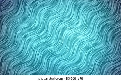Dark BLUE vector template with bubble shapes. Colorful abstract illustration with gradient lines. New composition for your brand book.