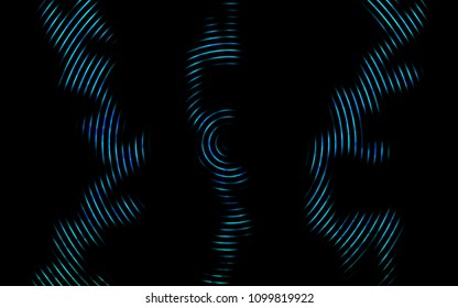Dark BLUE vector template with bubble shapes. A completely new color illustration in marble style. Textured wave pattern for backgrounds.