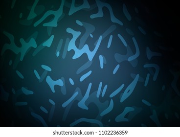 Dark BLUE vector template with bubble shapes. A sample with blurred bubble shapes. A new texture for your  ad, booklets, leaflets.