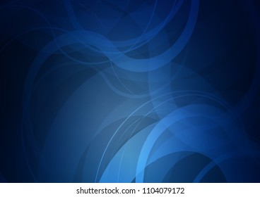 Dark BLUE vector template with bubble shapes. An elegant bright illustration with gradient. Marble style for your business design.