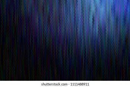 Dark BLUE vector template with bubble shapes. A vague circumflex abstract illustration with gradient. The best blurred design for your business.