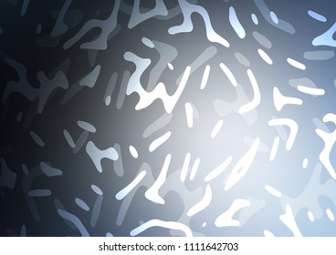 Dark BLUE vector template with bubble shapes. An elegant bright illustration with gradient. Pattern for your business design.