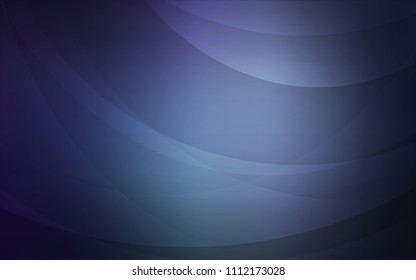 Dark BLUE vector template with bubble shapes. Colorful abstract illustration with gradient lines. A completely new template for your business design.