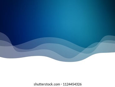 Dark BLUE vector template with bubble shapes. Creative illustration in halftone marble style with gradient. Marble design for your web site.