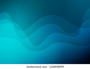 Dark BLUE vector template with bubble shapes. Blurred geometric sample with gradient bubbles.  The template for cell phone backgrounds.