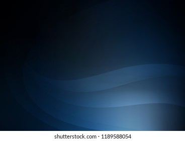 Dark BLUE vector template with bubble shapes. Modern gradient abstract illustration with bandy lines. Brand new design for your ads, poster, banner.