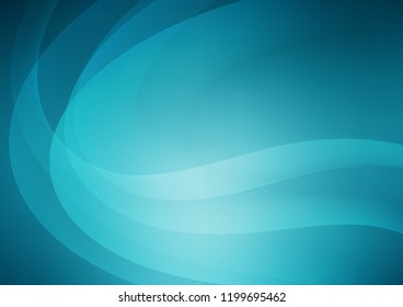 Dark BLUE vector template with bubble shapes. A vague circumflex abstract illustration with gradient. The elegant pattern for brand book.