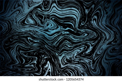 Dark BLUE vector template with bubble shapes. An elegant bright illustration with gradient. A new texture for your  ad, booklets, leaflets.