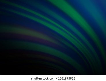 Dark BLUE vector template with bubble shapes. Brand new colored illustration in marble style with gradient. Textured wave pattern for backgrounds.