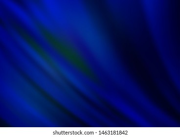 Dark BLUE vector template with bubble shapes. Creative geometric illustration in marble style with gradient. Textured wave pattern for backgrounds.