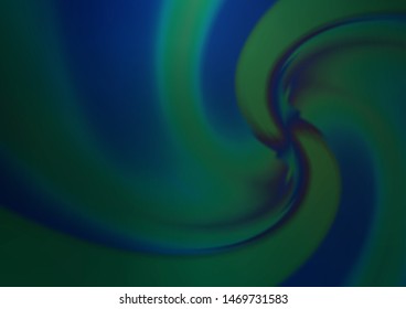 Dark BLUE vector template with bubble shapes. A completely new color illustration in marble style. The best blurred design for your business.