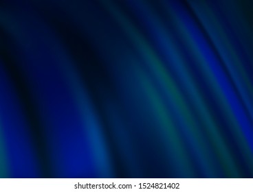 Dark BLUE vector template with bubble shapes. A completely new color illustration in marble style. Pattern for your business design.