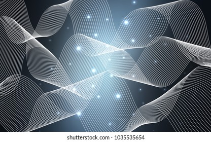 Dark BLUE vector template with carnival confetti. Beautiful colored illustration with ribbon in celebration style. Beautiful design for your business advert of anniversary.