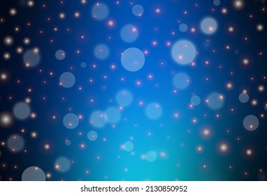 Plantilla de vector azul oscuro en estilo carnaval. Ilustración de gradiente simple con atributos de Navidad. Patrón para sitios web escolares y gramaticales.