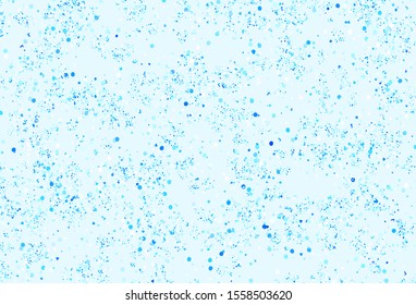 Dark BLUE vector template with chaotic shapes. Modern abstract illustration with colorful random forms. Background for a cell phone.