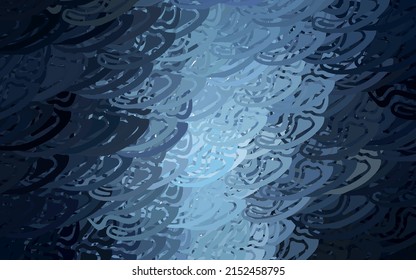 Plantilla vectorial azul oscuro con formas poly caóticas. Diseño decorativo en estilo abstracto con formas aleatorias. Diseño elegante para tapices.
