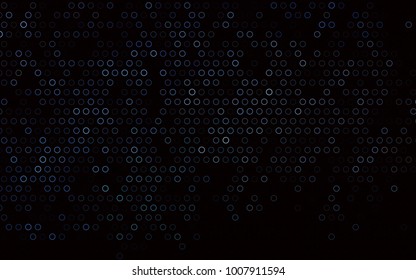 Dark BLUE vector  template with circles. Modern abstract illustration with colorful water drops. Beautiful design for your business natural advert.