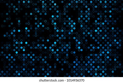 Dark BLUE vector  template with circles. Abstract illustration with colored bubbles in nature style. The pattern can be used for beautiful websites.