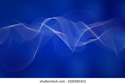 Dark BLUE vector template with circles. Modern abstract illustration with colorful water drops. Completely new template for your brand book.